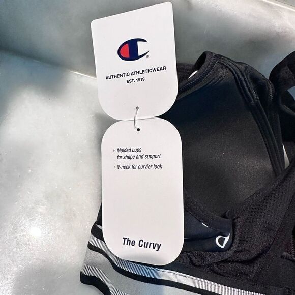 NWT Champion The Curvy Sports Bra High Support Authentic Athletic Wear Medium - Picture 4 of 5